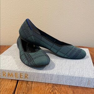 Rothy's The Flat – Pine Plaid Ballet Flats | Women’s Size 9